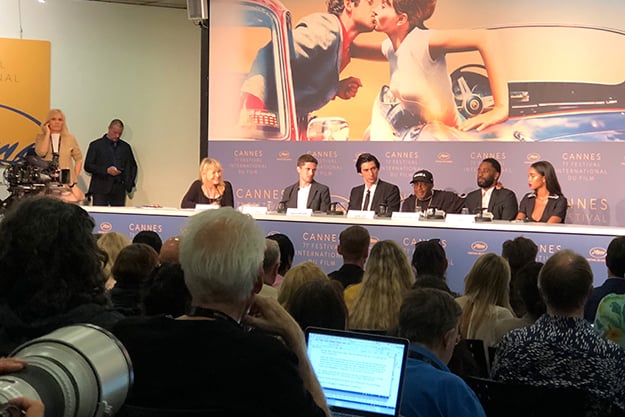 blackkklansman press conference cannes