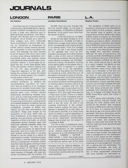 One of a selection of stills from inside the issue