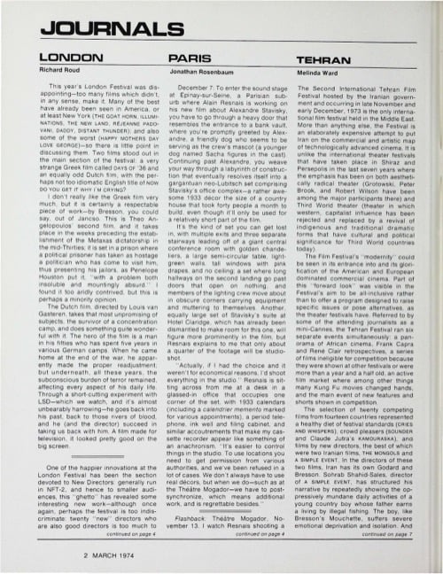 One of a selection of stills from inside the issue