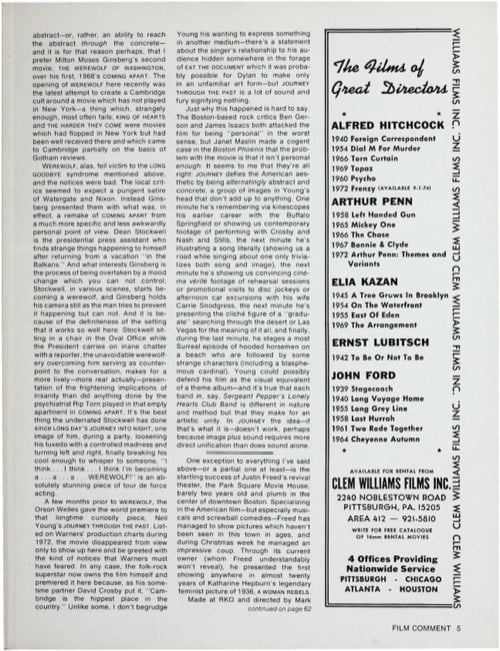 One of a selection of stills from inside the issue