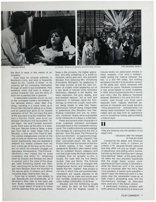 One of a selection of stills from inside the issue