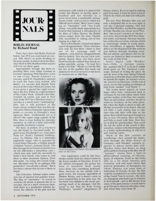 One of a selection of stills from inside the issue
