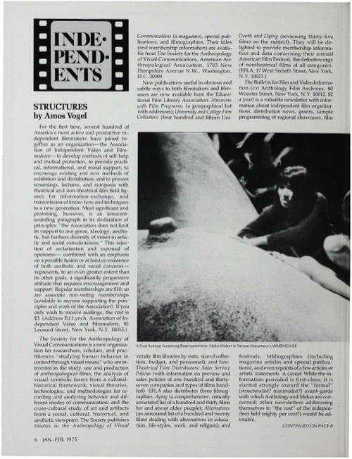 One of a selection of stills from inside the issue
