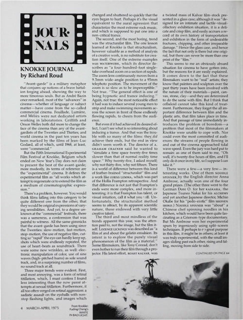 One of a selection of stills from inside the issue