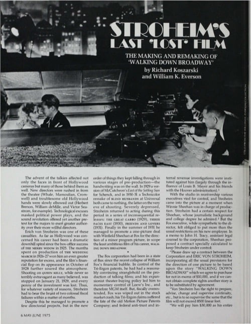 One of a selection of stills from inside the issue
