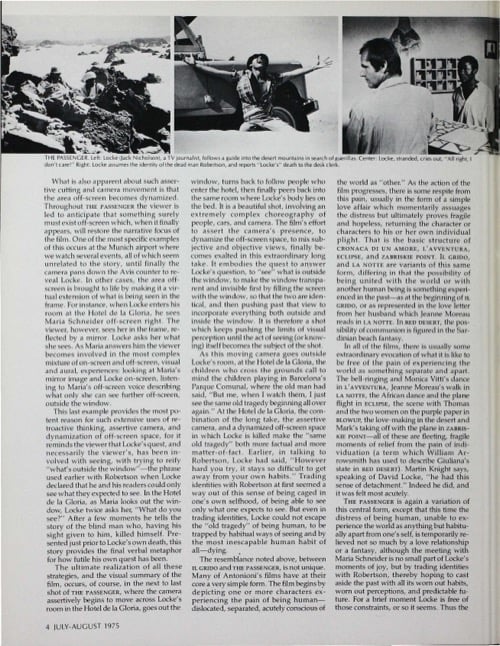 One of a selection of stills from inside the issue