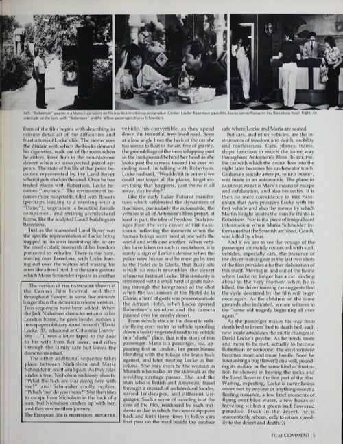 One of a selection of stills from inside the issue