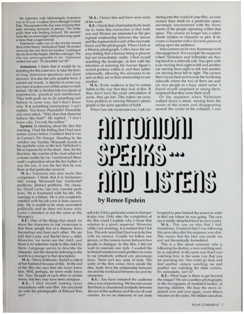 One of a selection of stills from inside the issue