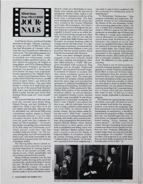 One of a selection of stills from inside the issue