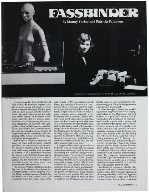 One of a selection of stills from inside the issue