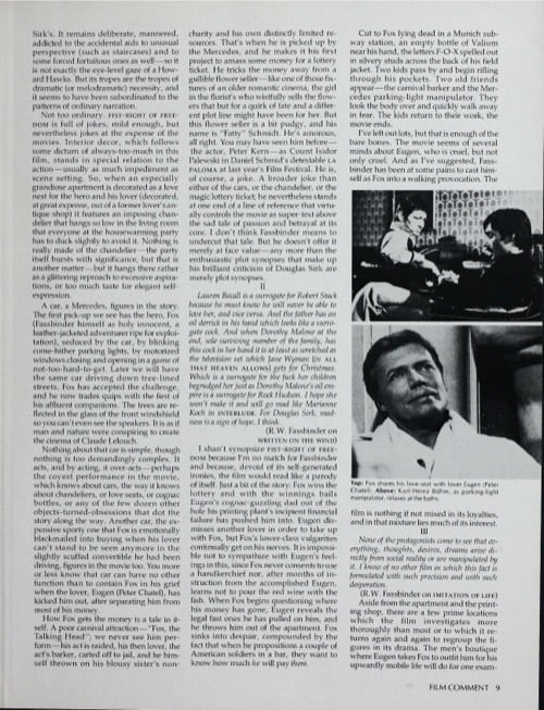 One of a selection of stills from inside the issue