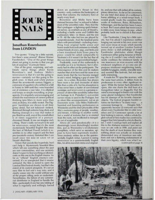 One of a selection of stills from inside the issue