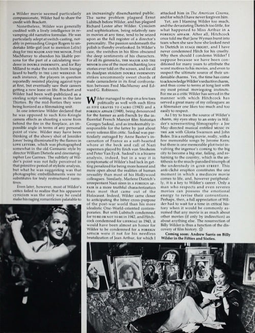 One of a selection of stills from inside the issue