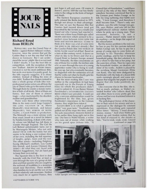 One of a selection of stills from inside the issue