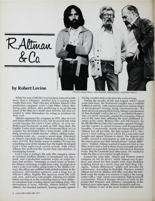 One of a selection of stills from inside the issue