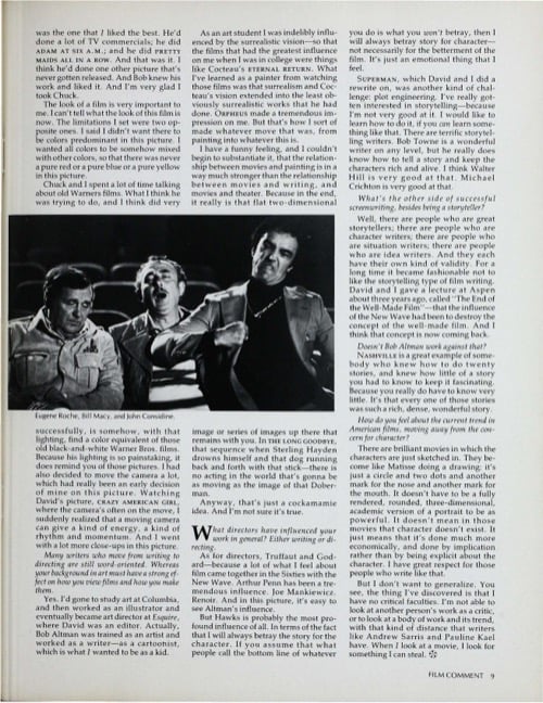 One of a selection of stills from inside the issue