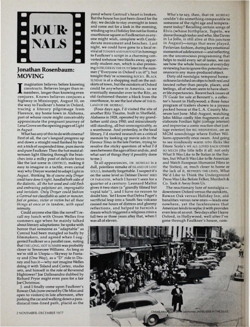 One of a selection of stills from inside the issue