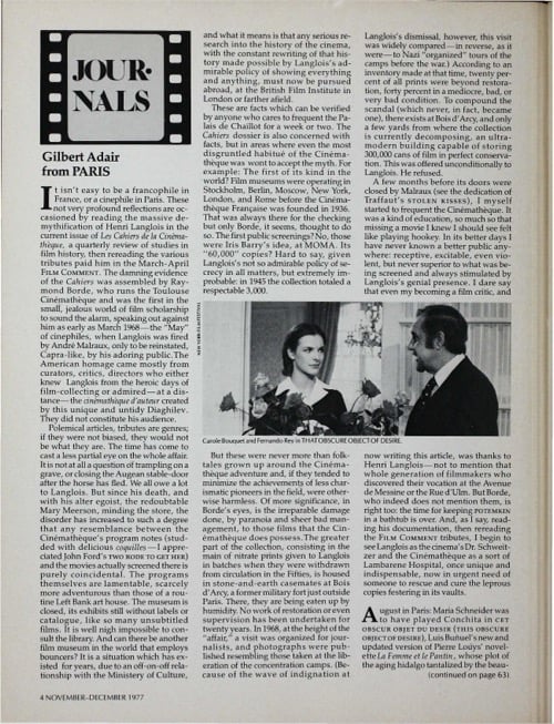 One of a selection of stills from inside the issue