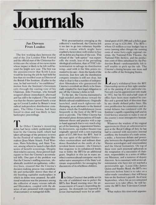 One of a selection of stills from inside the issue