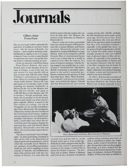 One of a selection of stills from inside the issue