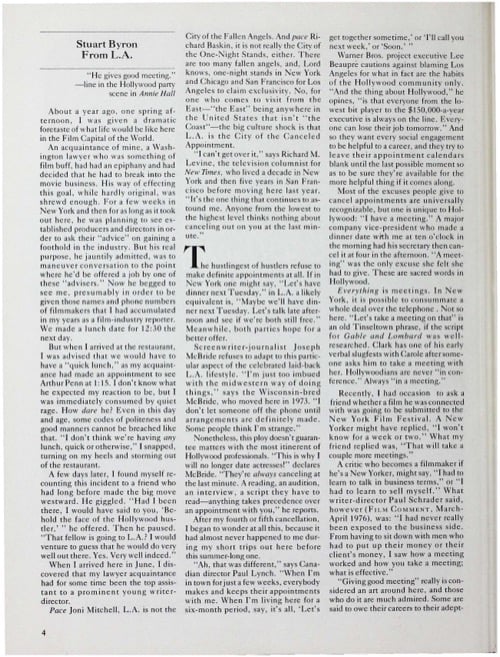 One of a selection of stills from inside the issue
