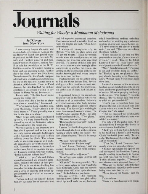One of a selection of stills from inside the issue