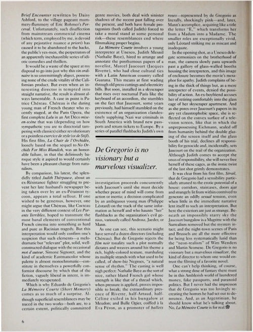 One of a selection of stills from inside the issue