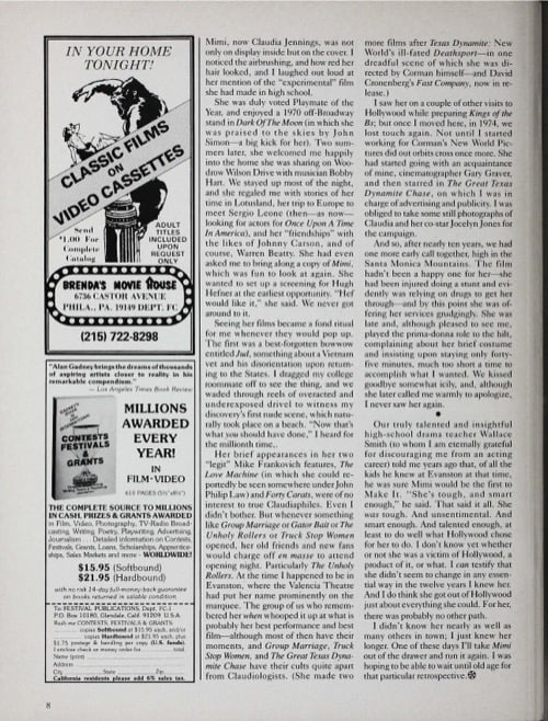 One of a selection of stills from inside the issue
