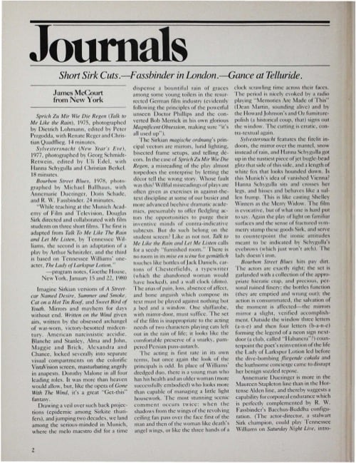 One of a selection of stills from inside the issue
