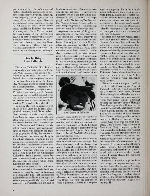 One of a selection of stills from inside the issue