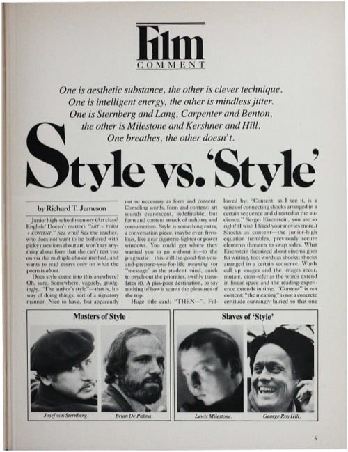 One of a selection of stills from inside the issue
