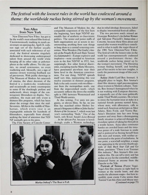 One of a selection of stills from inside the issue
