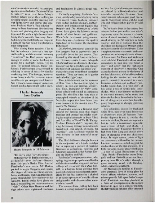 One of a selection of stills from inside the issue
