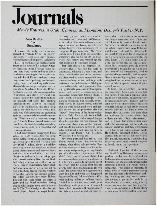 One of a selection of stills from inside the issue