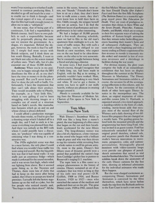 One of a selection of stills from inside the issue