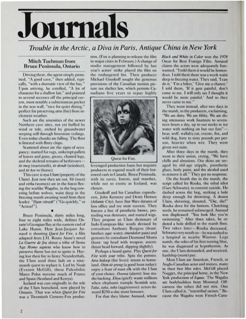 One of a selection of stills from inside the issue