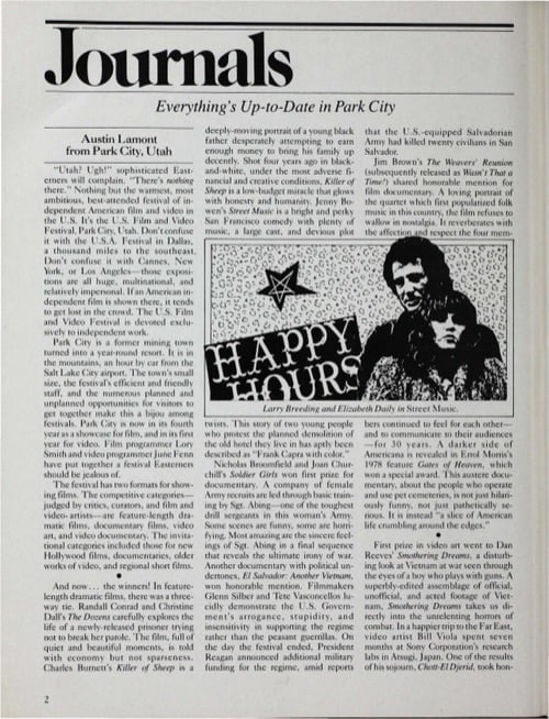 One of a selection of stills from inside the issue