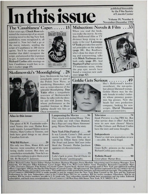 One of a selection of stills from inside the issue