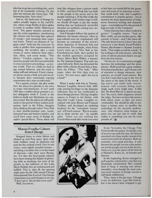 One of a selection of stills from inside the issue