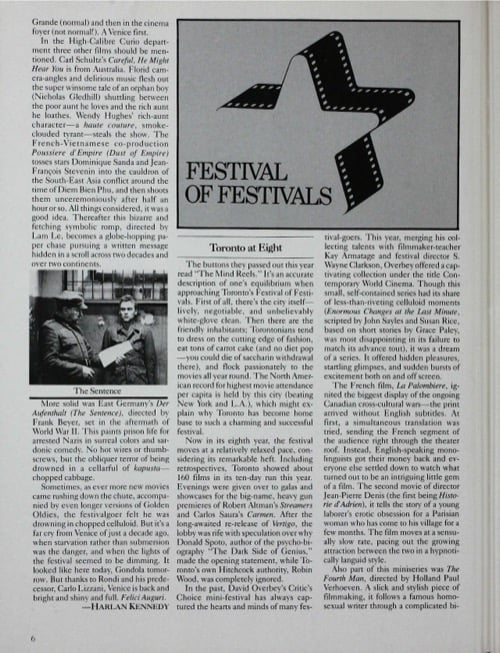 One of a selection of stills from inside the issue