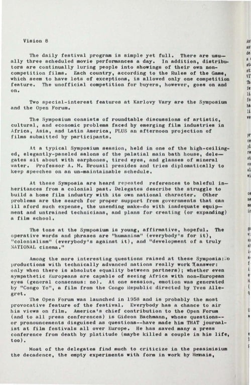 One of a selection of stills from inside the issue