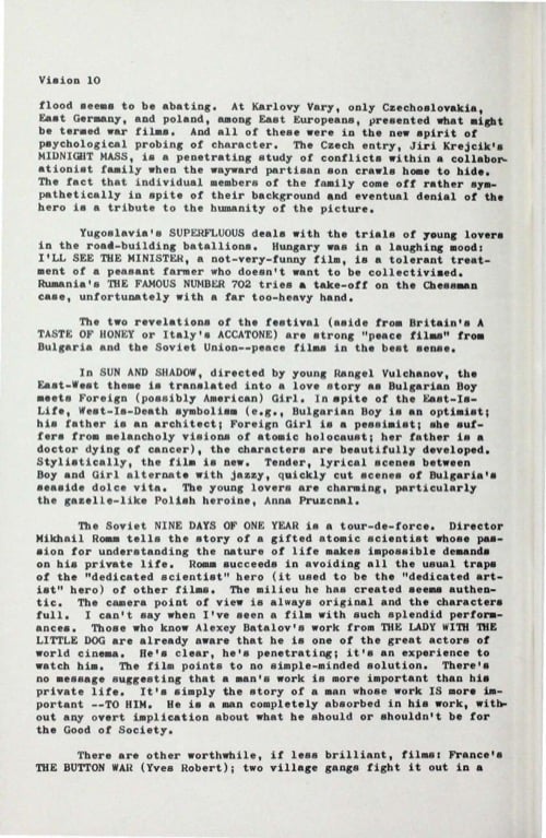 One of a selection of stills from inside the issue