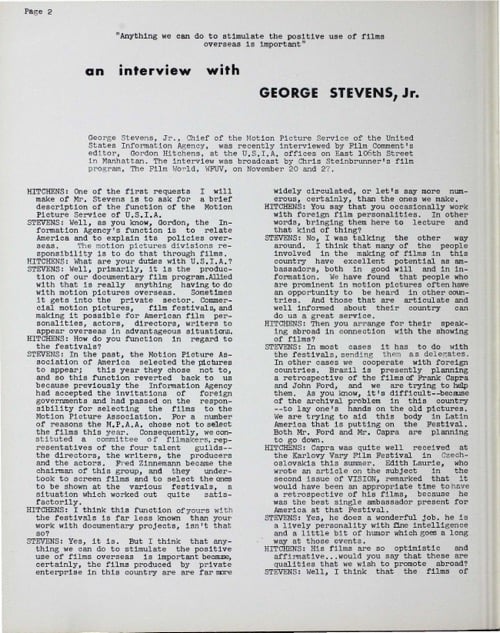 One of a selection of stills from inside the issue