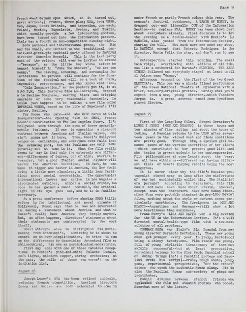 One of a selection of stills from inside the issue