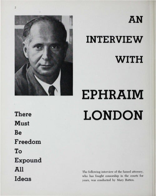 One of a selection of stills from inside the issue