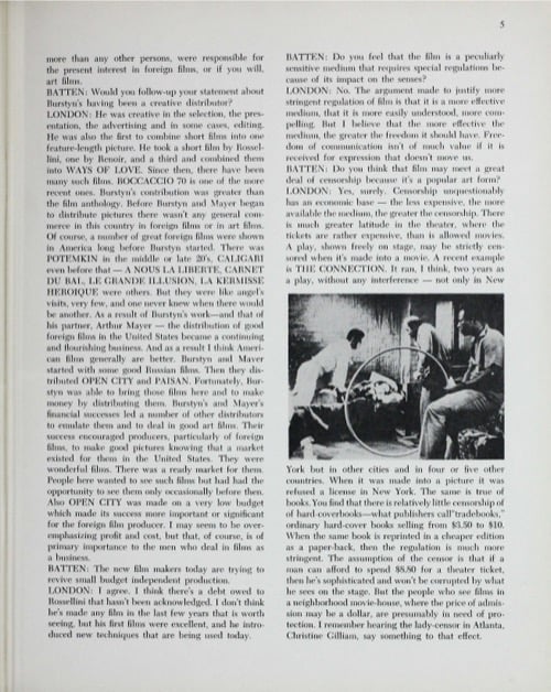 One of a selection of stills from inside the issue