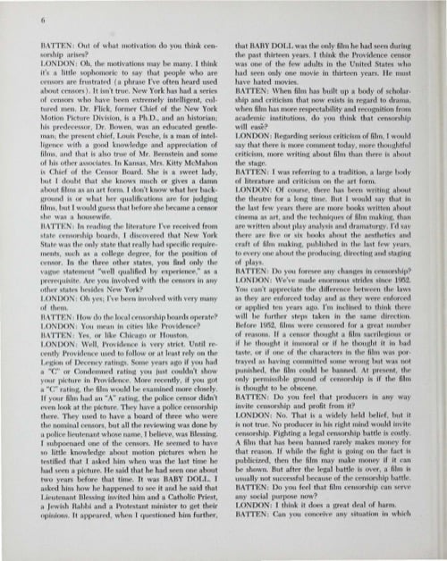 One of a selection of stills from inside the issue