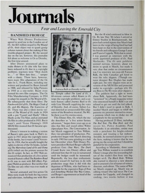 One of a selection of stills from inside the issue