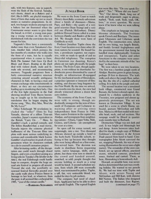 One of a selection of stills from inside the issue