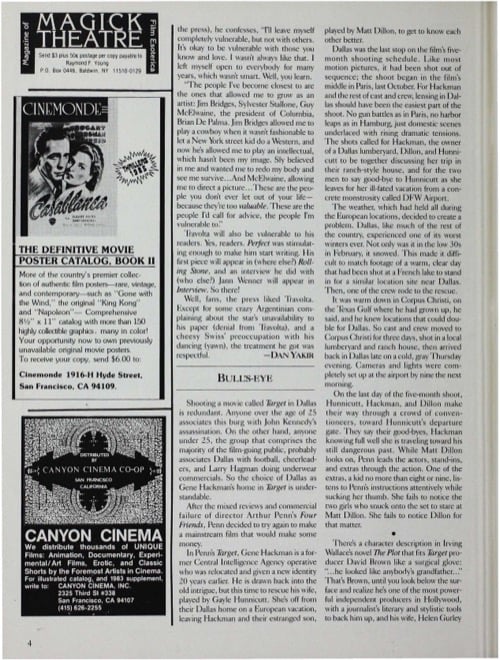 One of a selection of stills from inside the issue